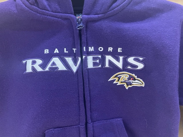 Baltimore Ravens Toddler Full Zip Purple Hoody