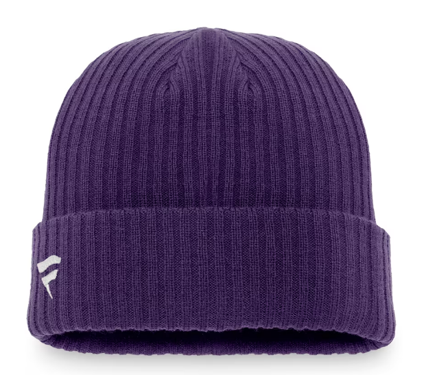 Baltimore Ravens Fanatics Branded Core Fundamental Cuffed Knit Hat - Purple