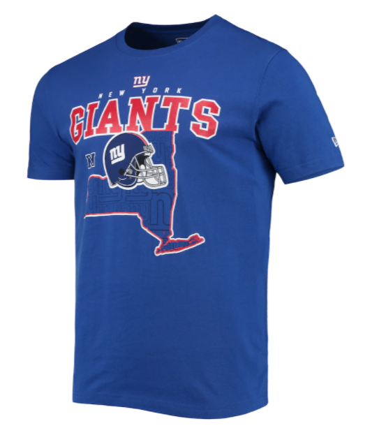 New York Giants New Era State Pride T-Shirt - Blue