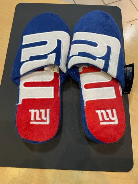 New York Giants Mens Foco NFL Team All Over Logo Slippers