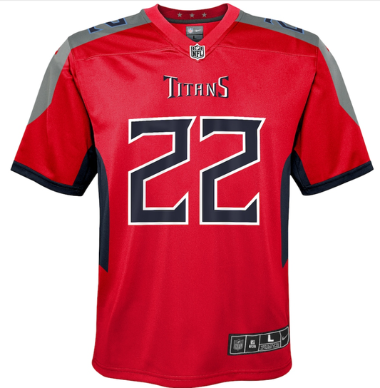 Tennessee Titans #22 Derrick Henry Youth Inverted Jersey - Red