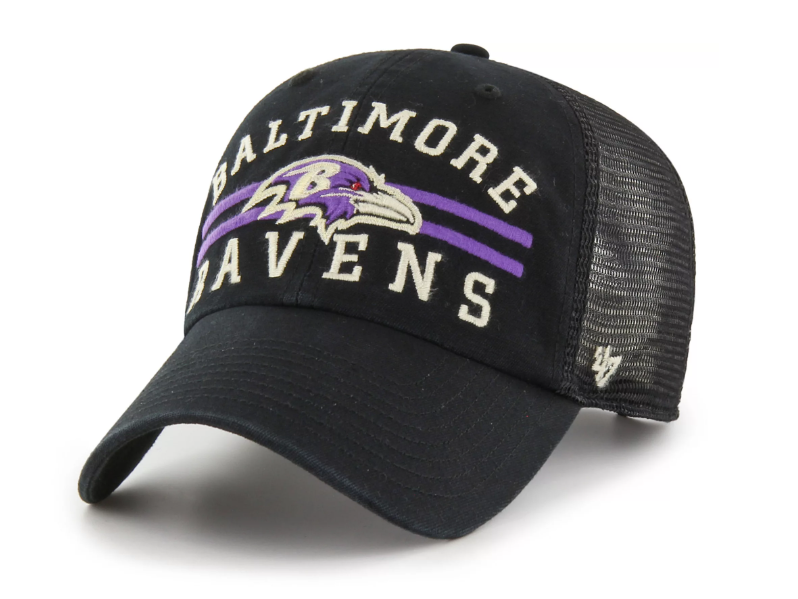 Baltimore Ravens '47 Brand Highpoint  Mesh Trucker Clean Up Hat