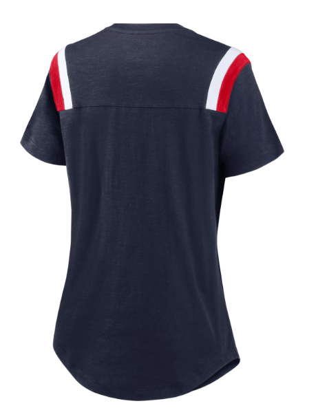 New York Giants Womens Historic Athlete Navy T-Shirt