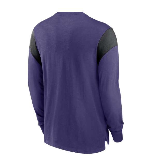 Baltimore Ravens NIke Historic Est 1996 Long Sleeve Shirt Purple