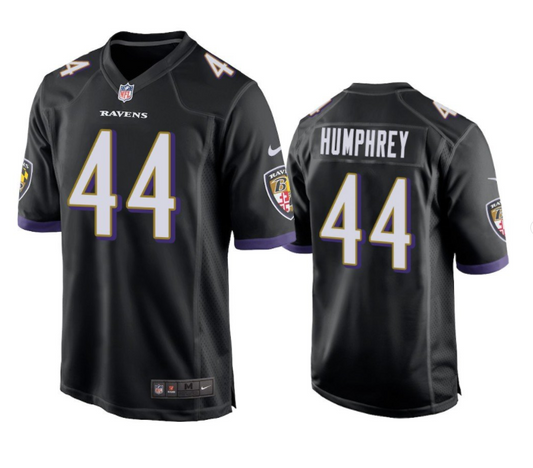 Baltimore Ravens Nike #44 Marlon Humphrey Youth Game Jersey-Black