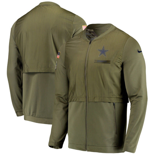 Dallas Cowboys Nike Salute to Service Sideline Elite Hybrid FZ Jacket