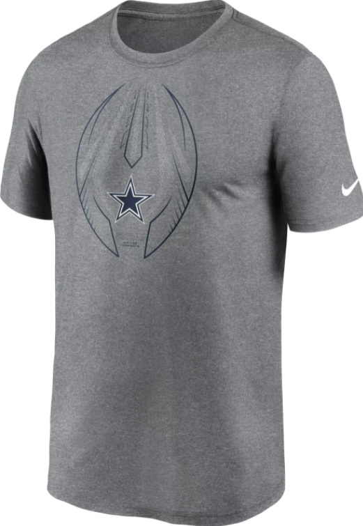 Dallas Cowboys Nike "Dri-Fit" Icon Performance T-Shirt - Gray