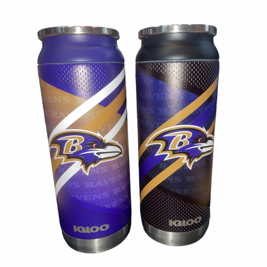 Baltmore Ravens IGLOO 16oz Stainless Steel Tumbler