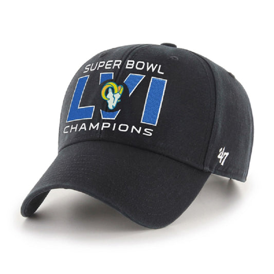Los Angeles Rams '47 Super Bowl LVI Champions MVP Adjustable Hat - Black