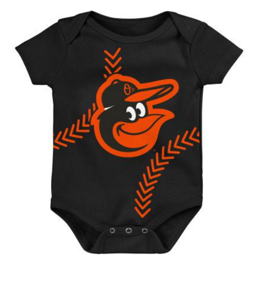 Baltimore Orioles Outerstuff Infant Baseball Running Home Creeper Black