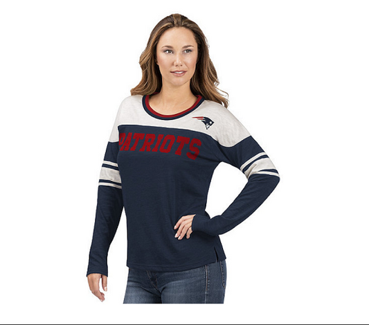 New England Patriots Interception Women's Long Sleeve Shirt - GIII