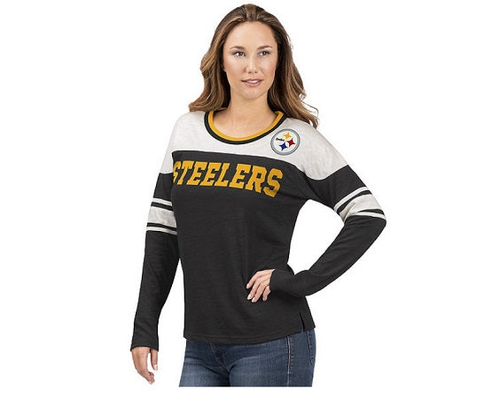 Pittsburgh Steelers Interception Women's Long Sleeve Shirt - GIII