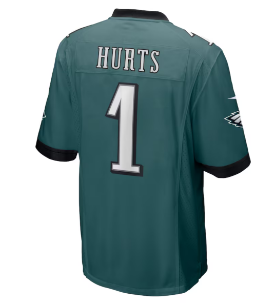 Philadelphia Eagles #1 Jalen Hurts Nike Game Day Mens Jersey - Green