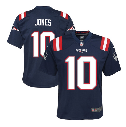 New England Patriots Nike #10 Mac Jones Youth Jersey-Blue