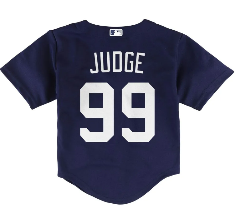 New York Yankees Nike #99 Aaron Judge Toddler Altermante Jersey- Navy