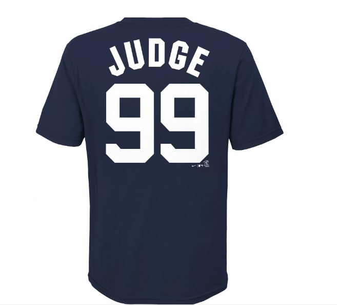 New York Yankees Nike Youth Aaron Judge #99 Navy T-Shirt