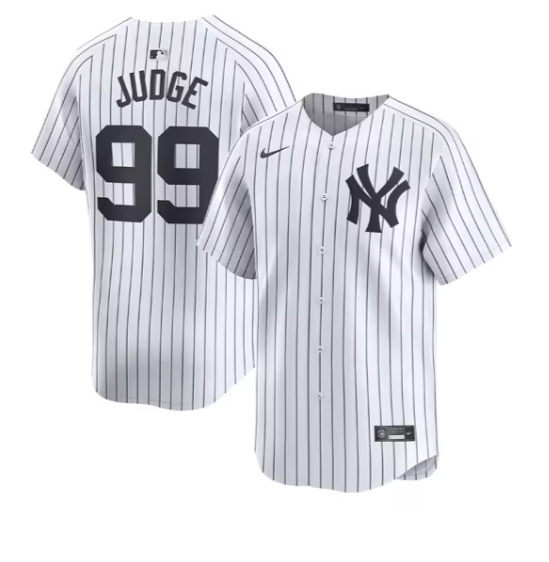New York Yankees Nike YOUTH Aaron Judge # 99 Home White Jersey