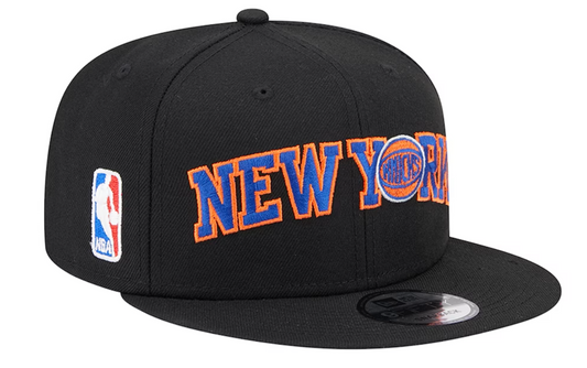 New York Knicks New Era Logo Blend 9FIFTY Hat - Black