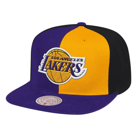 Los Angeles Lakers Mitchell & Ness Pinwheel Snapback - Purple