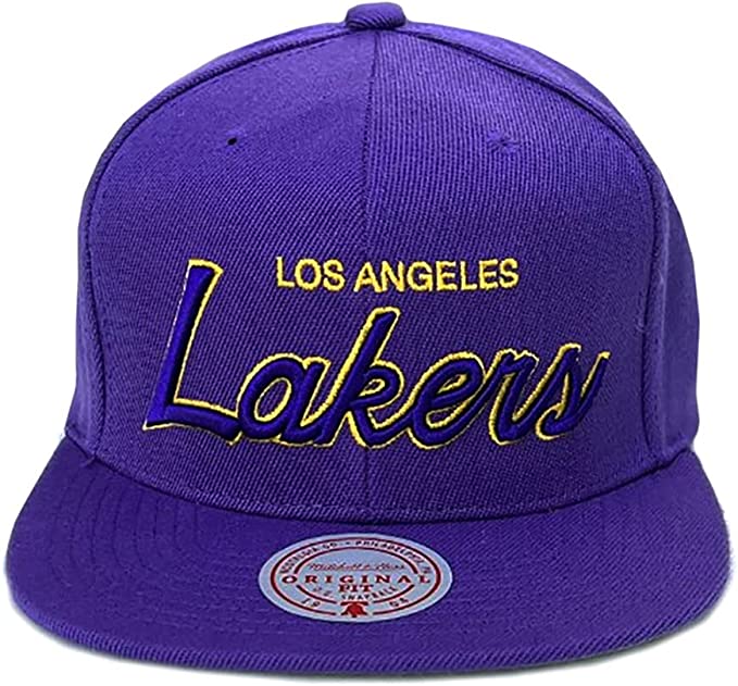 Los Angeles Lakers Mitchell & Ness 2009 NBA Champ Year Trophy Snapbck Hat - Purple