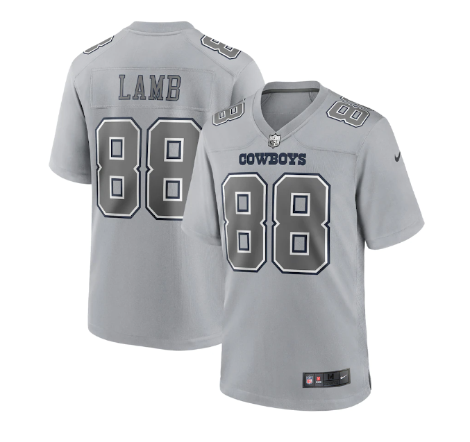 Dallas Cowboys Nike #88 CeeDee Lamb Men's Atmosphere Game Jersey-Gray