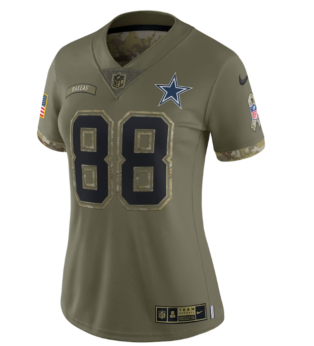 Dallas Cowboys Women's #88 CeeDee Lamb Nike Salute To Service Limited Jersey