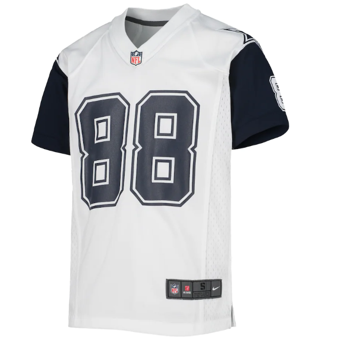 Dallas Cowboys Nike #88 CeeDee Lamb Youth Game Jersey- White Color Rush