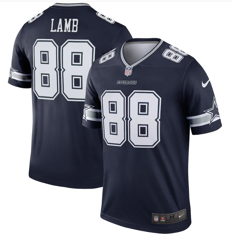 Dallas Cowboys CeeDee Lamb #88 Nike Navy Legend Mens Jersey