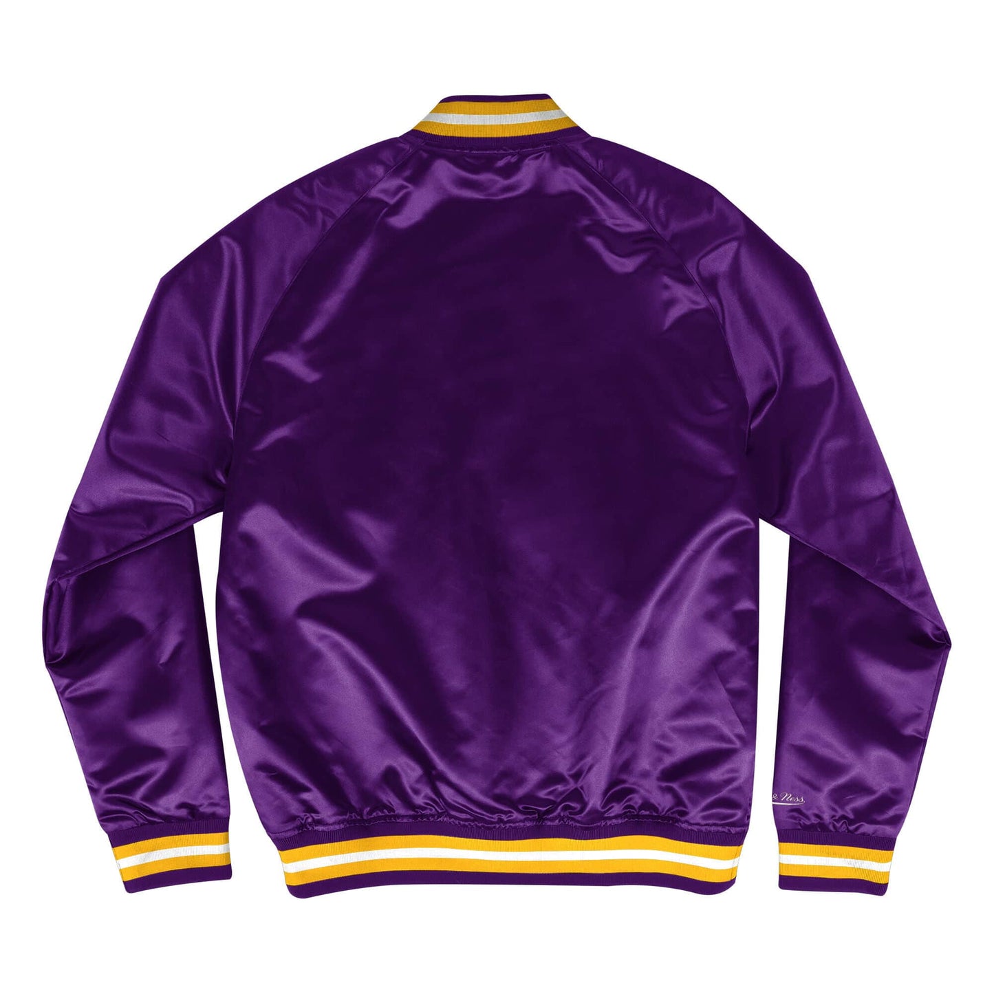 Los Angeles Lakers Mitchell & Ness Mens Light Weight Satin Jacket - Purple