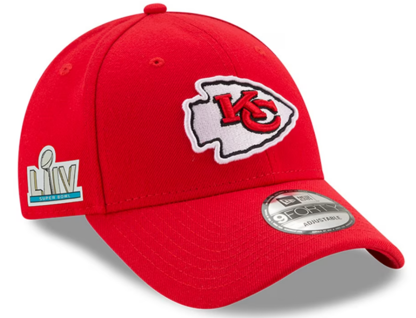 Kansas City Chiefs Going to Super Bowl LIV Sidepatch 9Forty Hat - Red