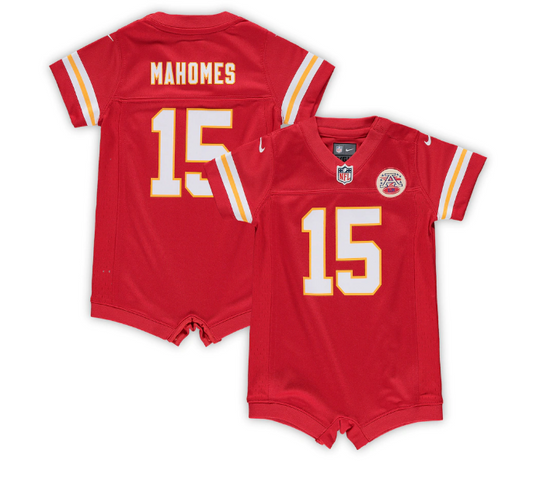 Kansas City Chiefs Nike #12 Patrick Mahomes Infant Jersey Romper- Red