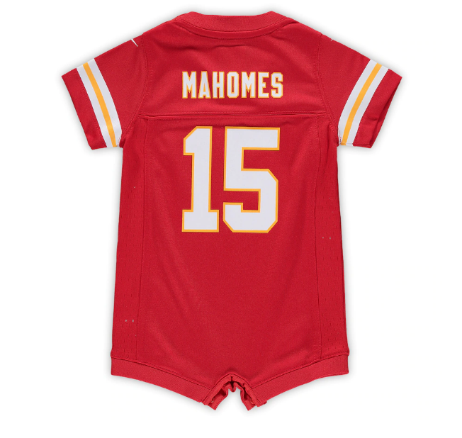 Kansas City Chiefs Nike #12 Patrick Mahomes Infant Jersey Romper- Red