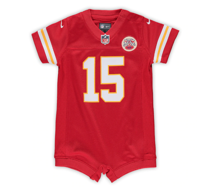Kansas City Chiefs Nike #12 Patrick Mahomes Infant Jersey Romper- Red