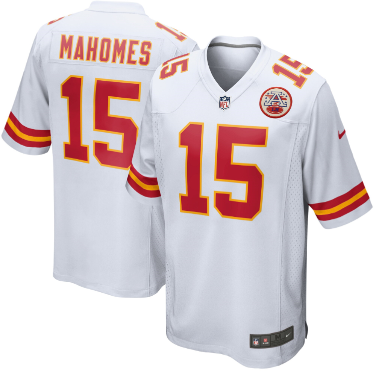 Kansas City Chiefs Nike Patrick Mahomes Nike #15  Youth Game Jersey White