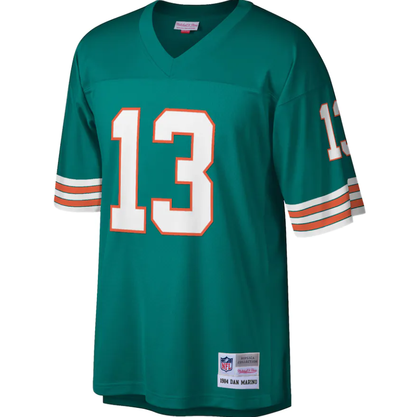 Miami Dolphins Mitchell & Ness Dan Marino 1984 Legacy Aqua Men's Jersey