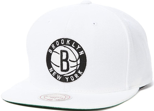 Brooklyn Nets Mitchell & Ness Core Basic Snapback - White