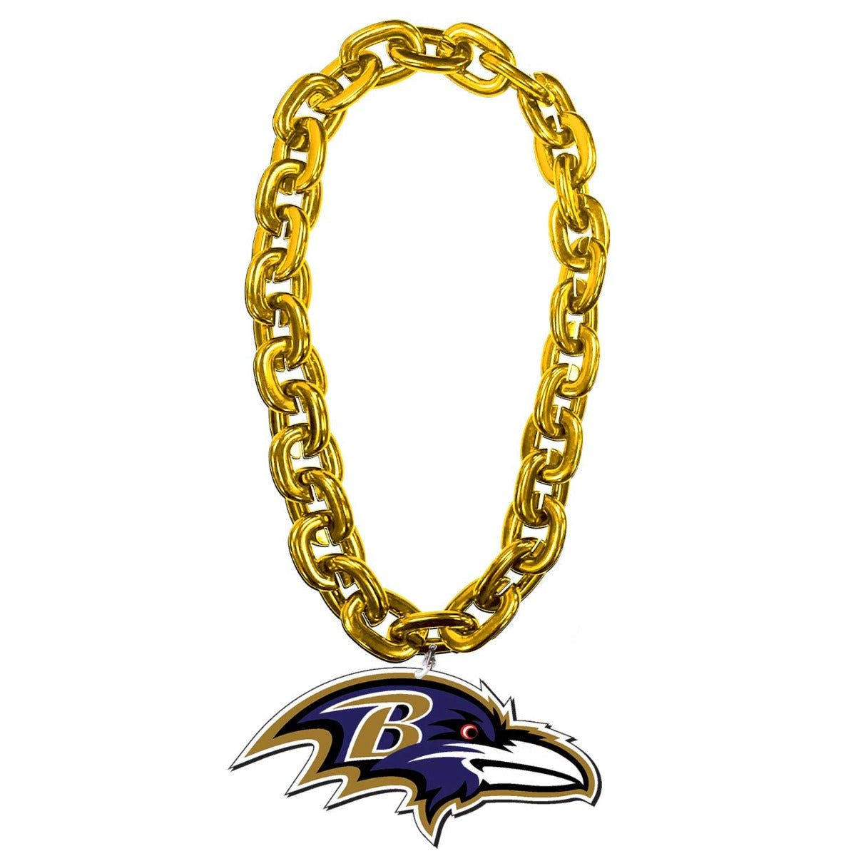 Baltimore Ravens Aminco Foam Fan Chain- Gold