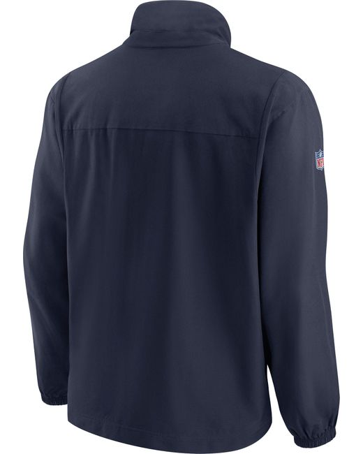 Dallas Cowboys Nike Coaches Sideline Woven Full Zip Jacket - Navy