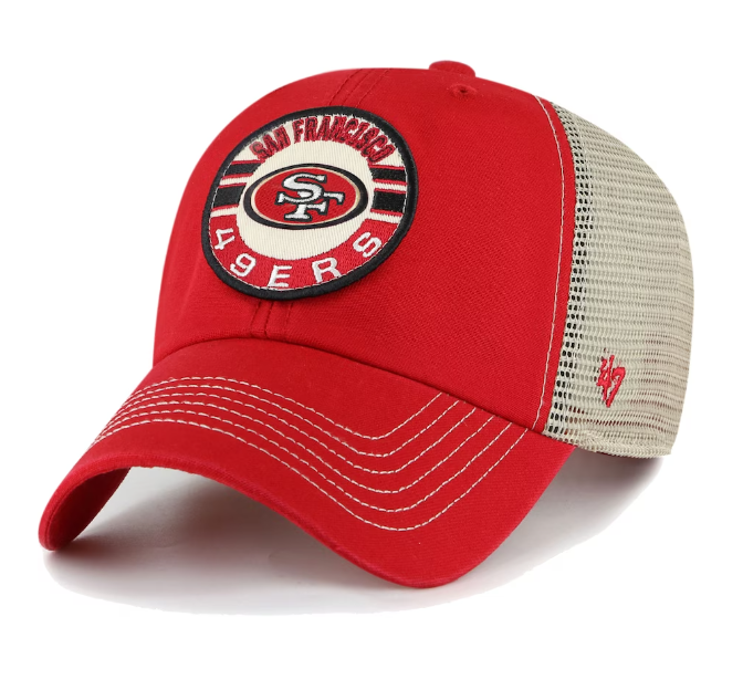San Francisco 49ers '47 Brand Notch Mesh Trucker Clean Up Hat