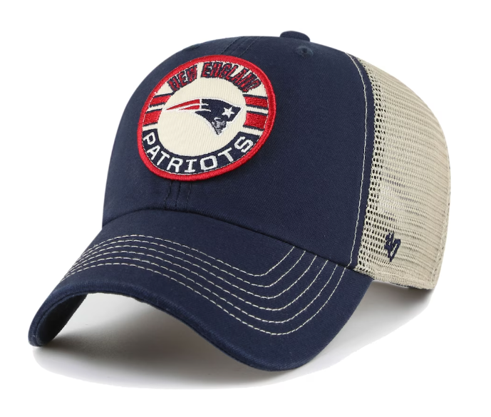 New England Patriots '47 Brand Notch Mesh Trucker Clean Up Hat