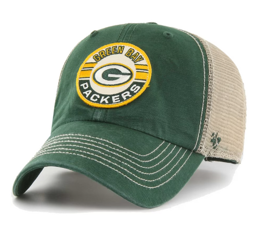 Green Bay Packers '47 Brand Notch Mesh Trucker Clean Up Hat