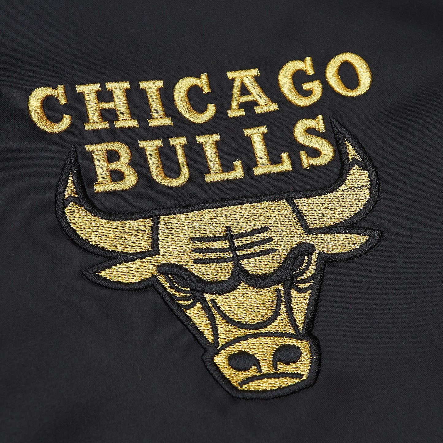 Chicago Bulls Mitchell & Ness MVP Hardwood Classic Black/Gold Satin Jacket
