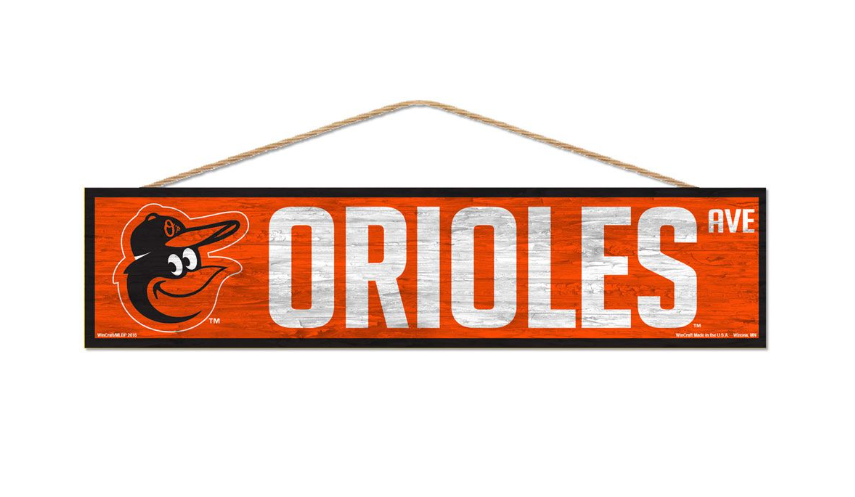 Baltimore Orioles Wincraft 4 X17 Wooden Avenue Sign