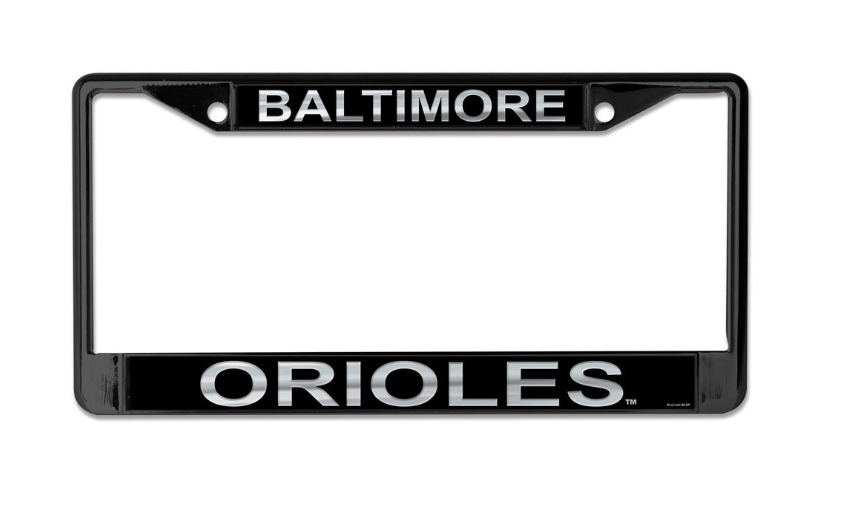 Baltimore Orioles Wincraft Black Chrome License Plate Frame