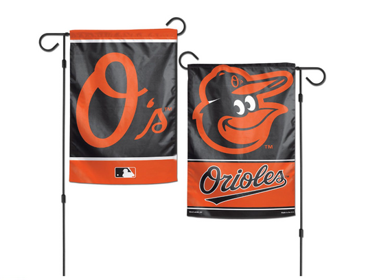 Baltimore Orioles Wincraft Classic 2 Sided Garden Flag  12.5" X 18