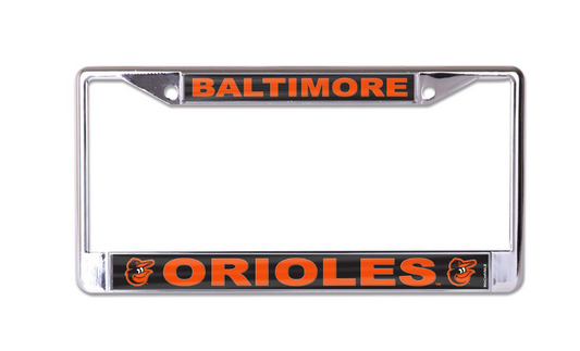 Baltimore Orioles Wincraft Silver License Plate Frame