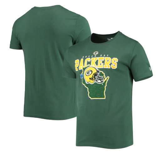 Green Bay Packers New Era State Pride T-Shirt - Green