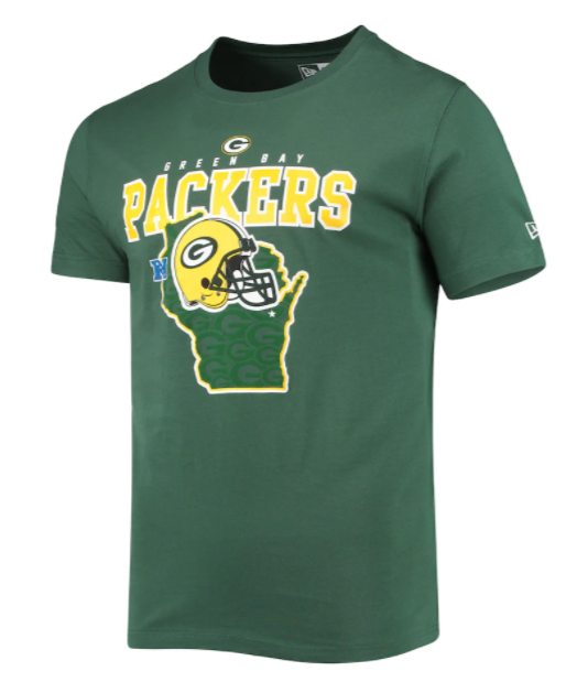 Green Bay Packers New Era State Pride T-Shirt - Green