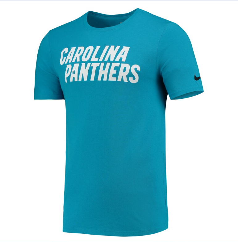 Carolina Panthers Nike Blue Legend Wordmark Performance T-Shirt