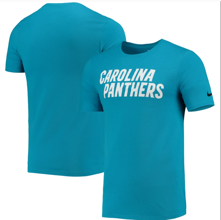 Carolina Panthers Nike Blue Legend Wordmark Performance T-Shirt